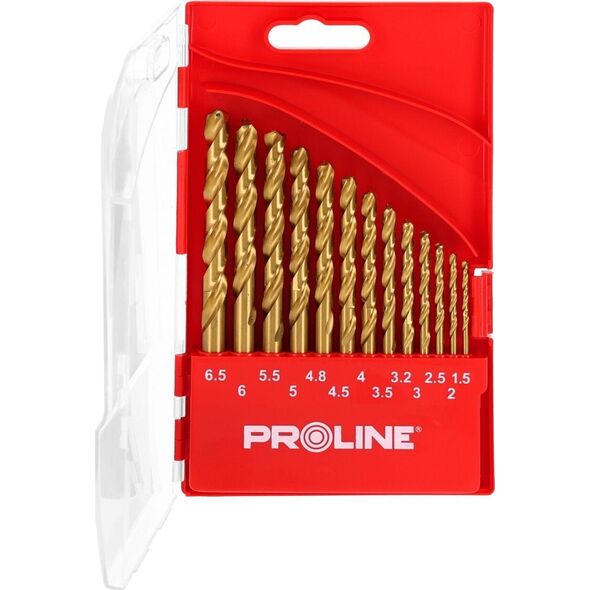 Wiertło Pro-Line WIERTŁA DO METAL HSSTIN DIN338 SZLIF.13SZT(1.5-6.5MM)PROLINE