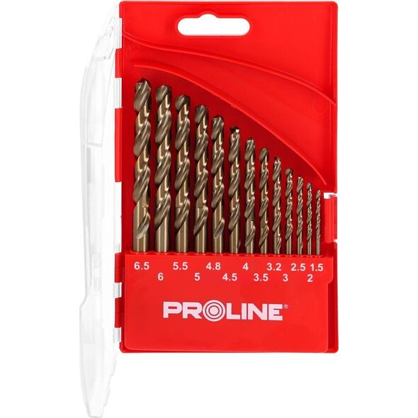 Wiertło Pro-Line WIERTŁA DO METALU HSSCO DIN338 SZLIF.13SZT(2-8MM) PROLINE