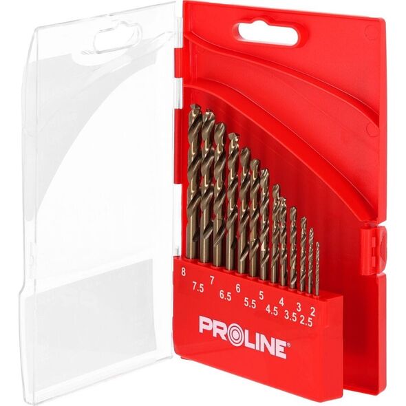 Wiertło Pro-Line WIERTŁA DO METALU HSSCO DIN338 SZLIF.13SZT(2-8MM) PROLINE