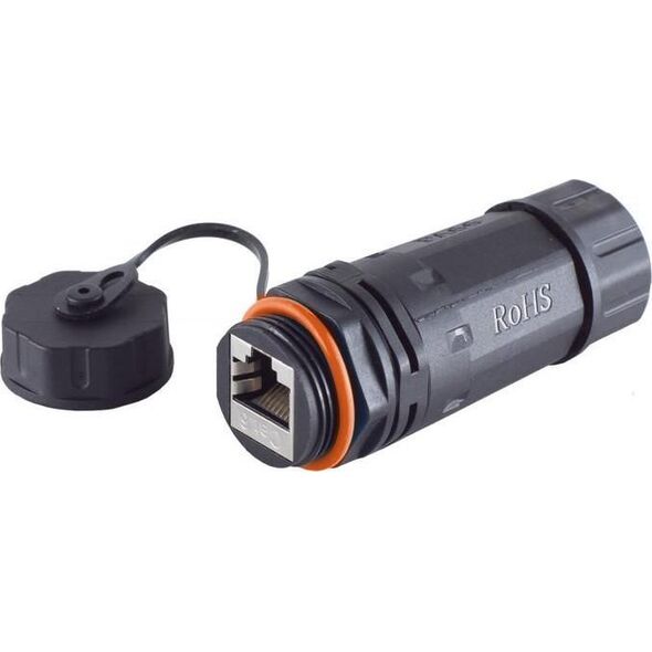 MicroConnect RJ45 coupler, CAT 6a, IP68,