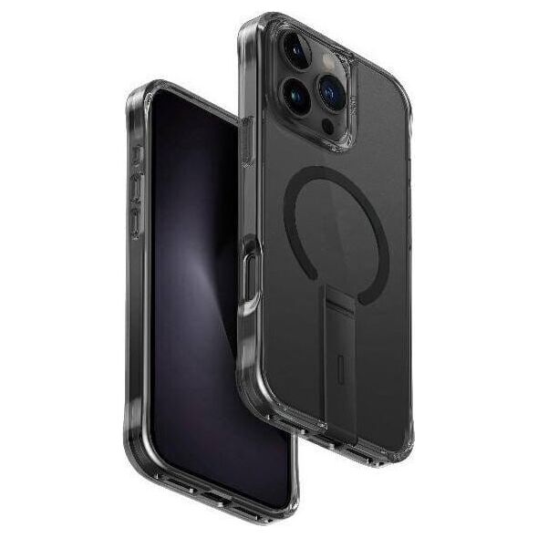 Uniq Etui UNIQ Eleva with Vertica Stand Apple iPhone 16 Pro Max czarny/carbon black