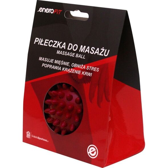 ENERO FIT Piłeczka do masażu 7cm czerwona medium Enero fit