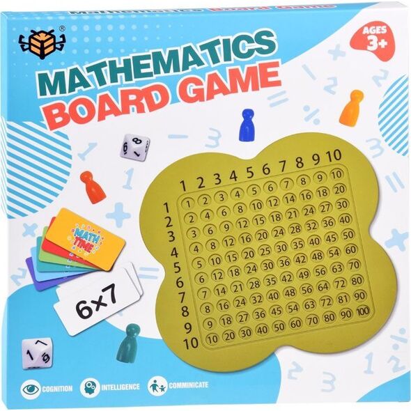 Jokomisiada Gra edukacyjna matematyczna tablica do nauki tabliczka mnożenia GR0619