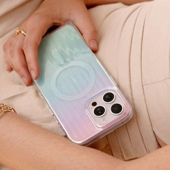 Uniq UNIQ case Coehl Linear iPhone 16 6.1" Magnetic Charging opal/iridescent