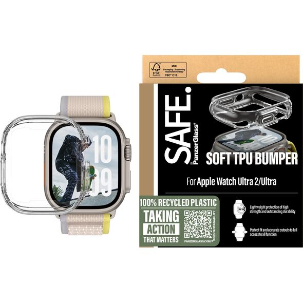 PanzerGlass SAFE TPU Bumper Clear Apple Watch Ultra 2