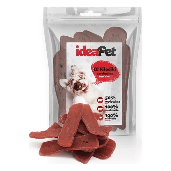 IdeaPet IDEAPET 500g FILECIKI Z WOŁOWINĄ