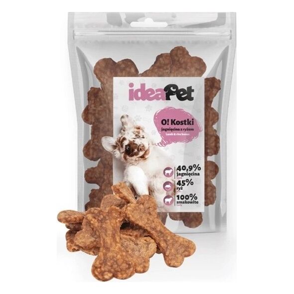IdeaPet IDEAPET 500g KOSTKI JAGNIĘCINA Z RYŻEM    9cm