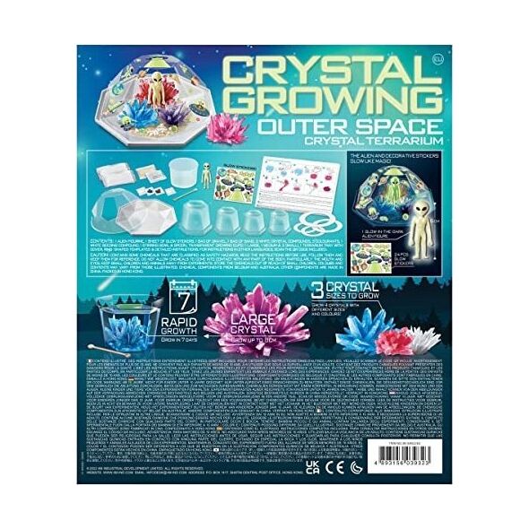 4M 4M Crystal Growing DIY set Outer Space Crystal Terrarium