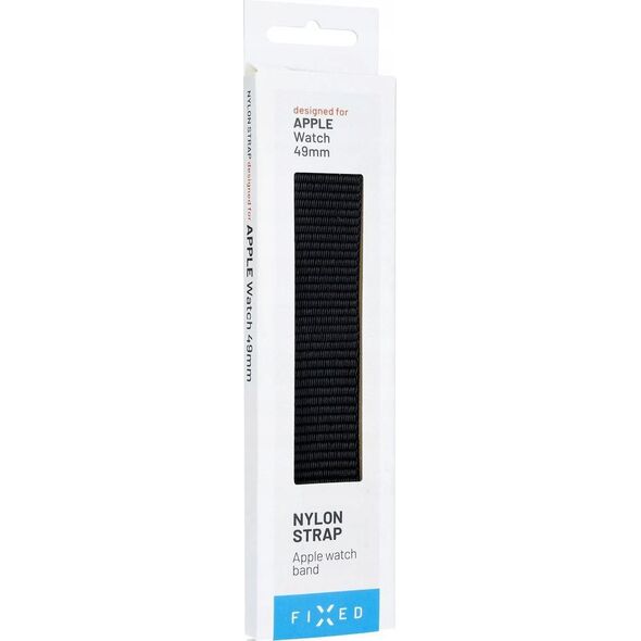 Fixed Fixed | Sporty Strap for Apple Watch Ultra 49mm | 160-210 mm | Black | Nylon