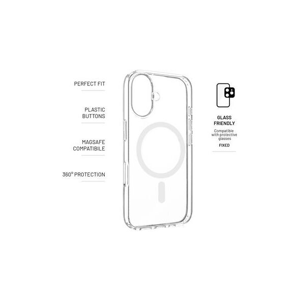 Fixed Fixed | MagPure | Back Cover | Apple | iPhone 16 | TPU | Clear