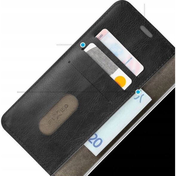 Fixed Fixed Opus | Book Case | Apple | iPhone 16 Pro | Leather | Black