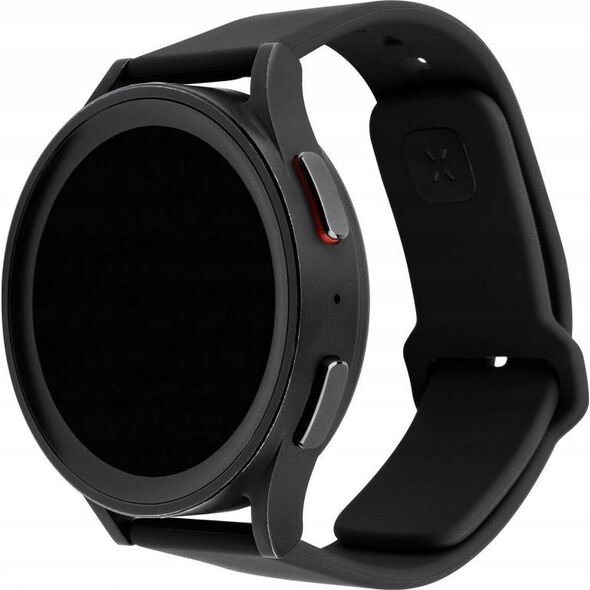 Fixed FIXED Silicone Sporty Strap Set with Quick Release 20mm for smartwatch, black