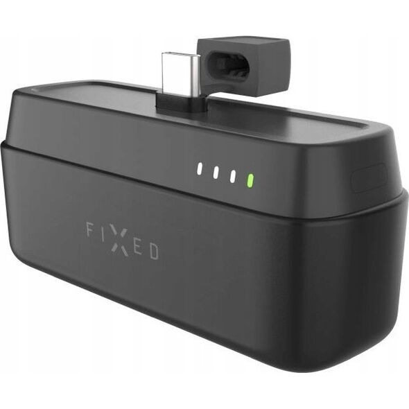 Powerbank Fixed Fixed | Zen 5 Plug-in Powerbank | FIXZEN-5PL-BK | 5000 mAh | USB-C: DC 5V/3A, 9V/2.22A, 12V/1.67A 20W MAX | Black