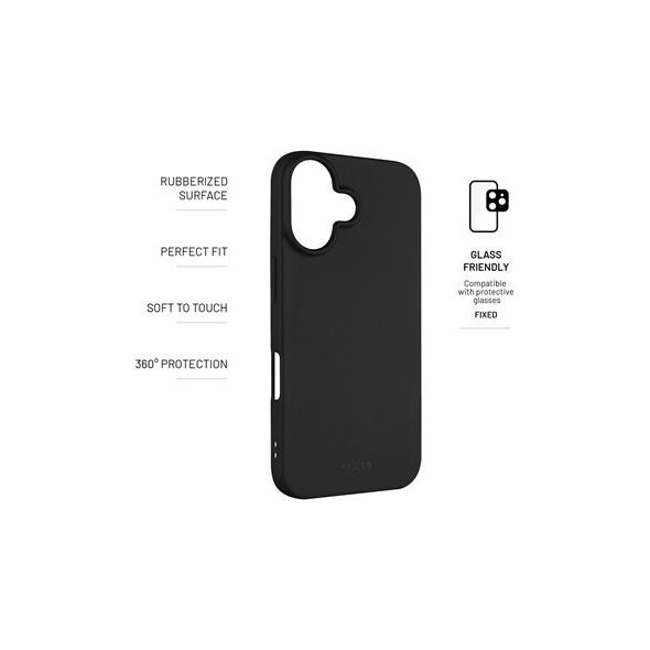 Fixed Fixed | Story | Back Cover | Apple | iPhone 16 | Rubber | Black