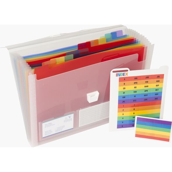Exacompta Exacompta 55298E, Assorted colours, Polypropylene (PP), 400 sheets, A4, 330 mm, 250 mm