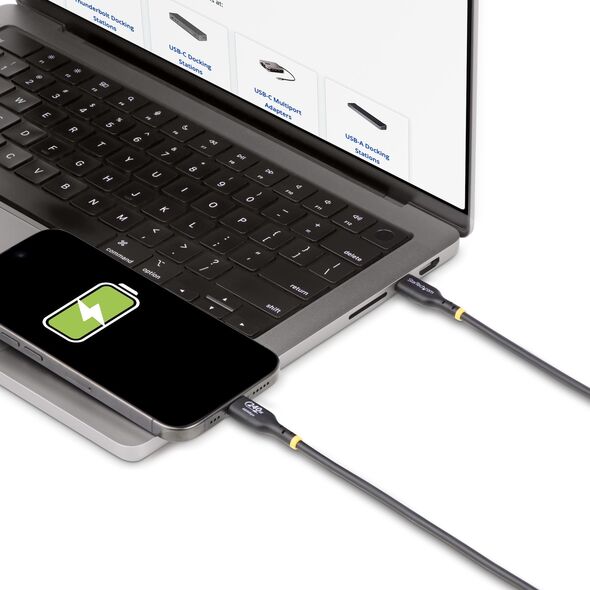 Kabel USB StarTech Cable StarTech USB-C Charging 240W 3m Black