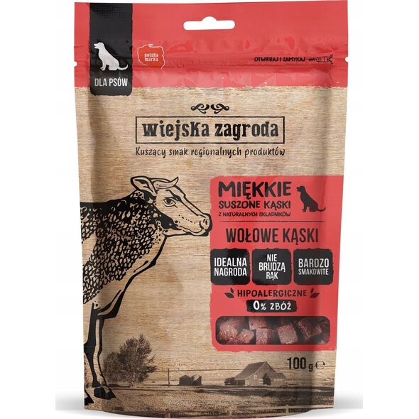Wiejska Zagroda Wiejska Zagroda Przysmak Kąski - wołowina 100g