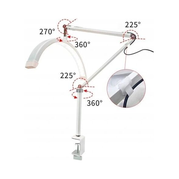 Activeshop Lampa zabiegowa Glow MX3 do blatu biała