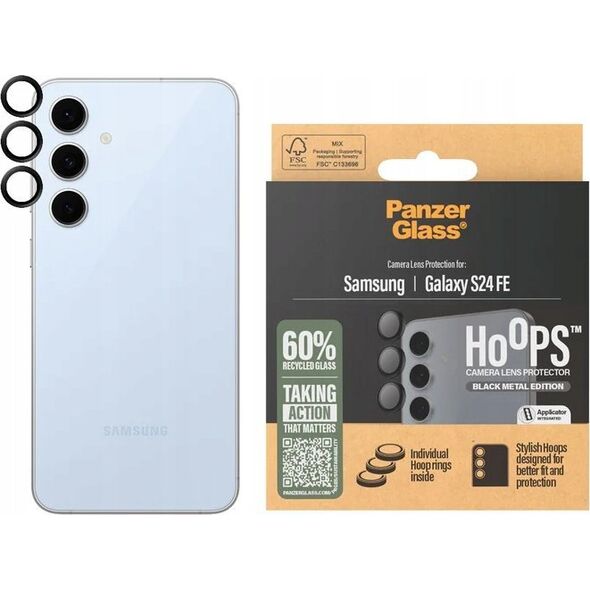 PanzerGlass PanzerGlass Hoops Black Lens Protector Samsung Galaxy S24 FE