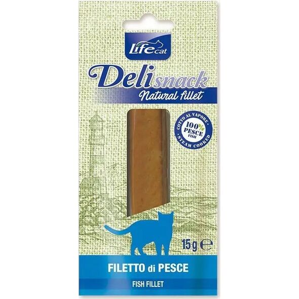 Life Pet Care LIFE CAT 15g DELI SNACK BOILED FISH       FILLET /16