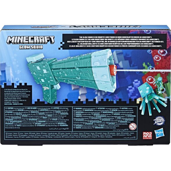 Nerf NERF SUPER SOAKER water gun Minecraft Glow Squid, F76005L0