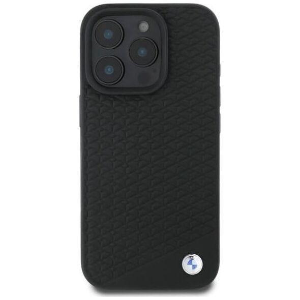 BMW BMW BMHMP16L23RDDK iPhone 16 Pro 6.3"     czarny/black hardcase Sign Leather Diamond Metal Logo MagSafe