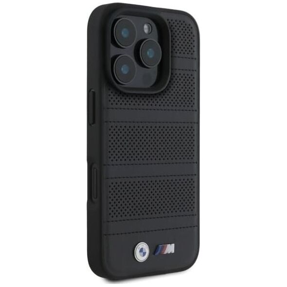 BMW BMW BMHMP16X23PUSPK iPhone 16 Pro Max     6.9" czarny/black hardcase M Perforated And Stitched Line MagSafe