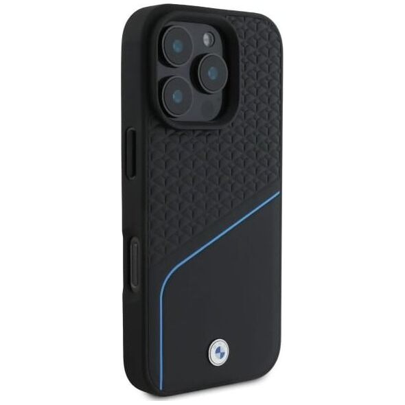 BMW BMW BMHMP16X23RDCLK iPhone 16 Pro Max      6.9" czarny/black hardcase Sign Leather Textured And Line MagSafe