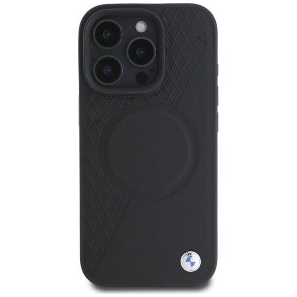 BMW BMW BMHMP16X23RTPK iPhone 16 Pro Max      6.9" czarny/black hardcase Sign Leather Half Textured And Circle MagSafe