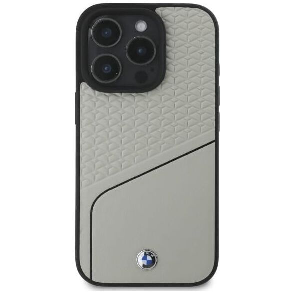BMW BMW BMHMP16X23RDCLG iPhone 16 Pro Max     6.9" szary/grey hardcase Sign Leather Textured and Line MagSafe