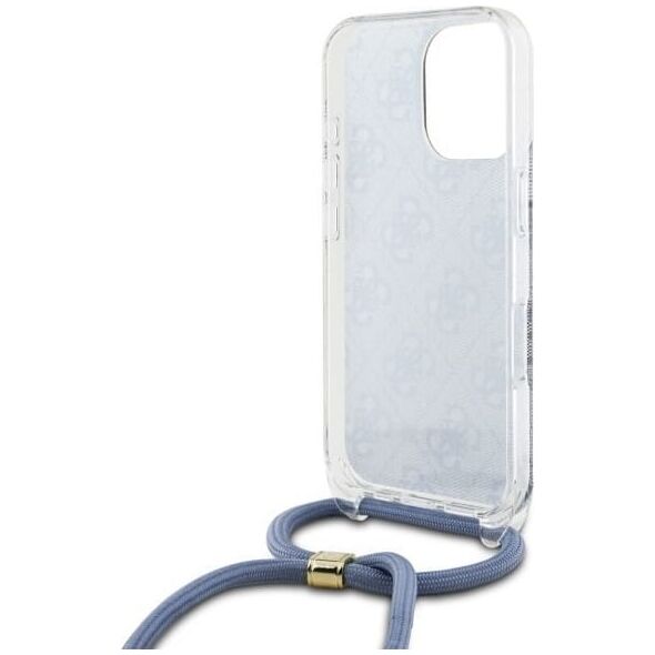 Guess Guess GUHCP16XHC4SEB iPhone 16 Pro Max    6.9" niebieski/blue hardcase Crossbody Cord 4G Print