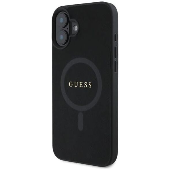 Guess Guess GUHMP16SPSAHMCK iPhone 16 6.1"      czarny/black hardcase Saffiano Classic Logo MagSafe