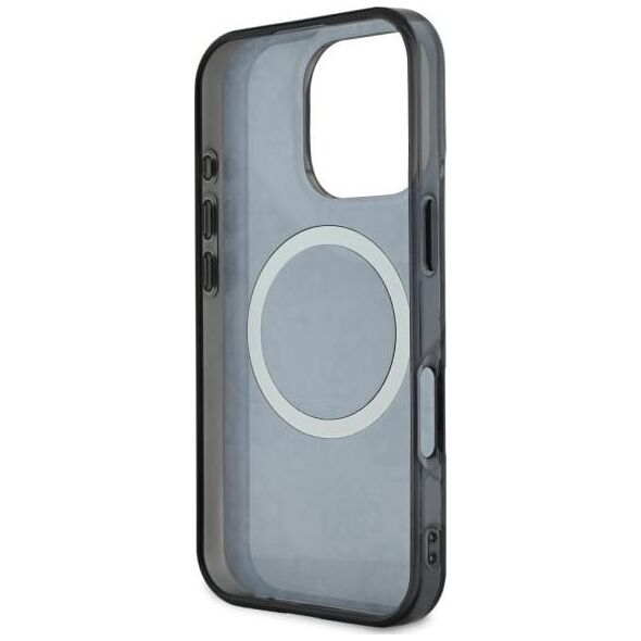 Guess Guess GUHMP16XH4PYEEK iPhone 16 Pro Max   6.9" czarny/black hardcase IML Peony On 4G Background MagSafe