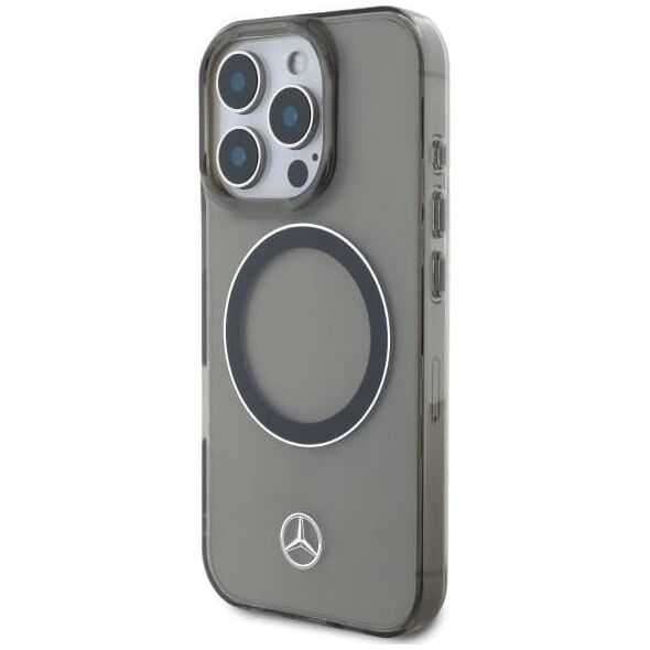 Mercedes Mercedes MEHMP16L23HUOSK iPhone 16 Pro    6.3" czarny/black hardcase Silver Ring MagSafe