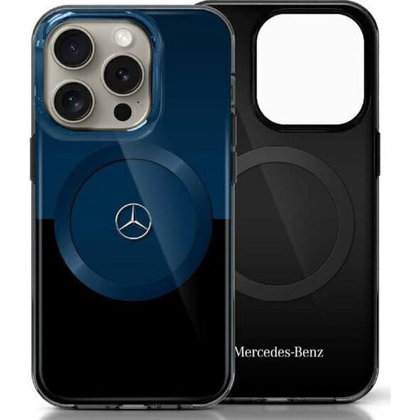 Mercedes Mercedes MEHMP16X23HBIKV iPhone 16 Pro    Max 6.9" czarny niebieski/black blue hardcase MB Double Layer BiColor MagSafe