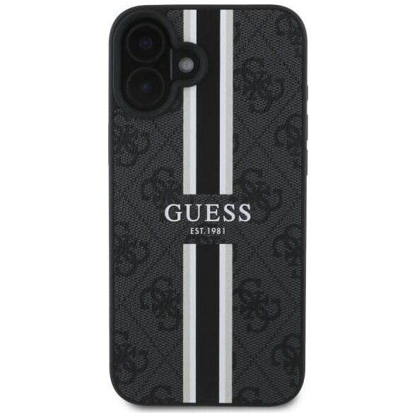 Guess Guess GUHMP16SP4RPSK iPhone 16 6.1"       czarny/black hardcase 4G Printed Stripes MagSafe