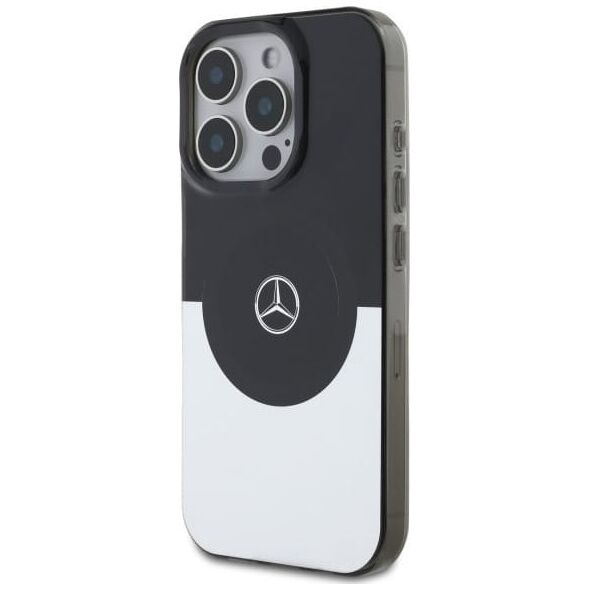 Mercedes Mercedes MEHMP16X23HBIGK iPhone 16 Pro    Max 6.9" czarny srebrny/black silver hardcase Doubel Layer BiColor MagSafe