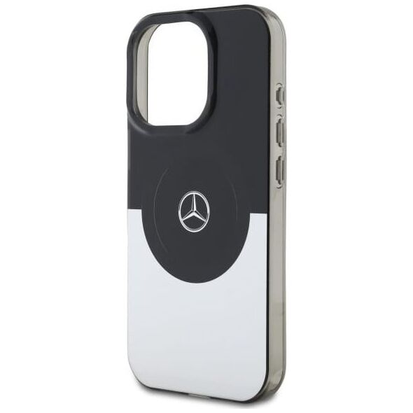 Mercedes Mercedes MEHMP16X23HBIGK iPhone 16 Pro    Max 6.9" czarny srebrny/black silver hardcase Doubel Layer BiColor MagSafe