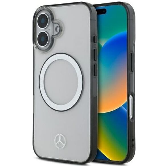 Mercedes Mercedes MEHMP16S23HUOKC iPhone 16 6.1"   transparent hardcase Printed logo MagSafe