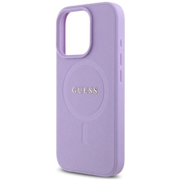 Guess Guess GUHMP16LPSAHMCU iPhone 16 Pro 6.3"  fioletowy/purple hardcase Saffiano MagSafe
