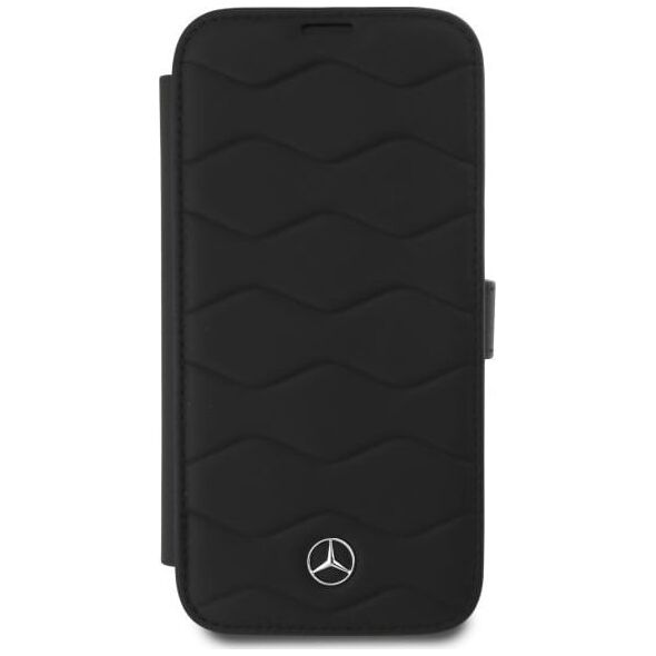 Mercedes Mercedes MEBKP16X23RWRSK iPhone 16 Pro    Max 6.9" czarny/black bookcase MB Waves Leather