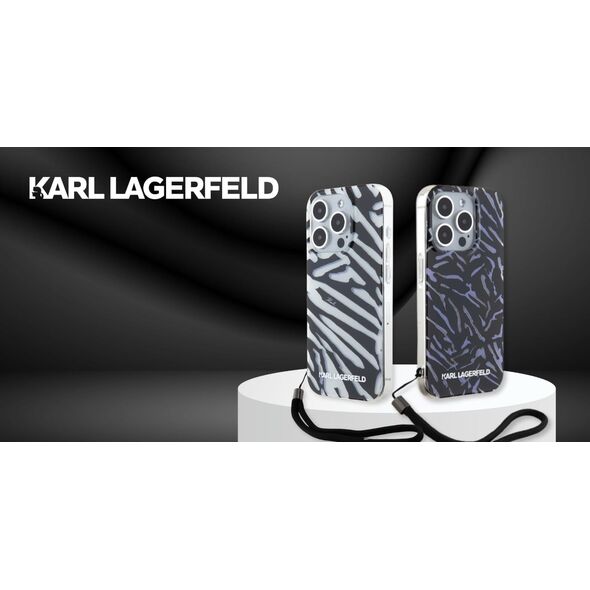 Karl Lagerfeld Karl Lagerfeld KLHCP16LHZBPKCCU iPhone    16 Pro 6.3" fioletowy/purple Zebra With Cord