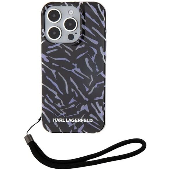 Karl Lagerfeld Karl Lagerfeld KLHCP16LHZBPKCCU iPhone    16 Pro 6.3" fioletowy/purple Zebra With Cord