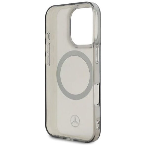 Mercedes Mercedes MEHMP16X23HUOSK iPhone 16 Pro    Max 6.9" czarny/black hardcase Silver Ring MagSafe