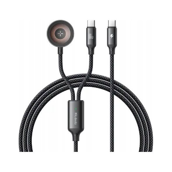 Kabel USB Mcdodo Kabel 2w1 Mcdodo CA-2200 USB-C + ładowarka Apple Watch, 60W, 1.2m