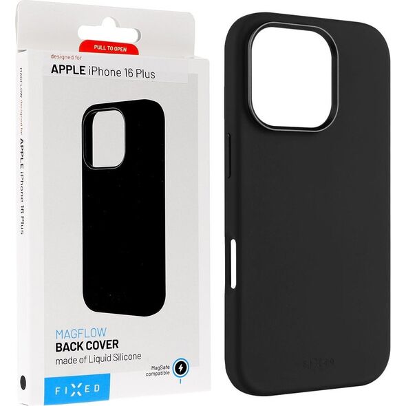 Fixed Fixed | MagFlow | Back Cover | Apple | iPhone 16 Plus | Silicone | Black