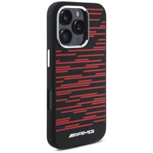 Mercedes AMG AMHMP16L24SSRRK iPhone 16 Pro 6.3"    czarny/black hardcase Silicone Graphics MagSafe