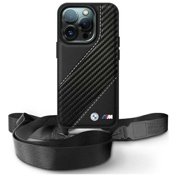 BMW BMW BMHCP16X23PSCCK iPhone 16 Pro Max     6.9" czarny/black hardcase M Edition Carbon Stripe & Strap