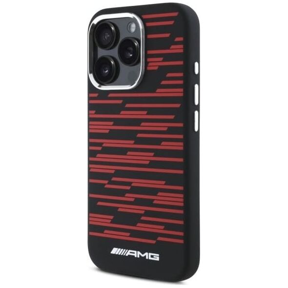 Mercedes AMG AMHMP16X24SSRRK iPhone 16 Pro Max     6.9" czarny/black hardcase Silicone Graphics MagSafe