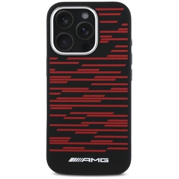 Mercedes AMG AMHMP16X24SSRRK iPhone 16 Pro Max     6.9" czarny/black hardcase Silicone Graphics MagSafe